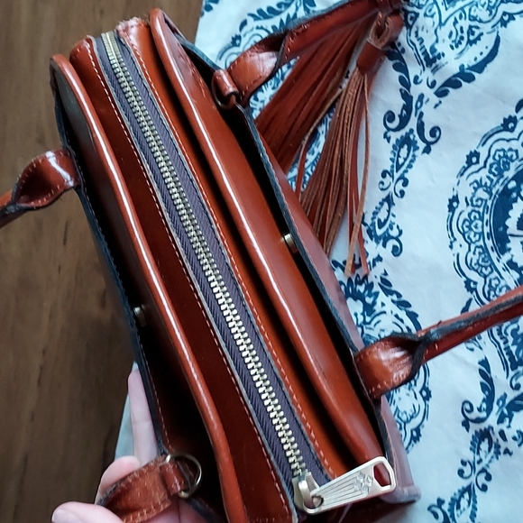 Patricia Nash Leather Small Satchel, Vintage - Picture 9 of 16